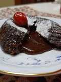 Volcán de chocolate