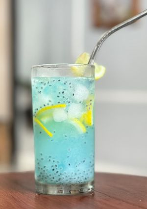 Foto resep Es Electric Blue Lychee Soda