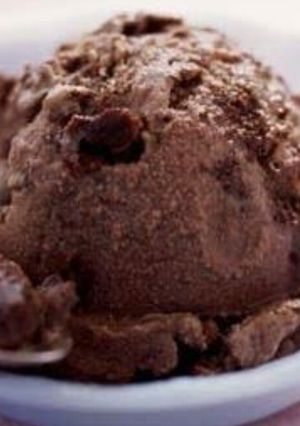 A picture of Chocolate ice cream.