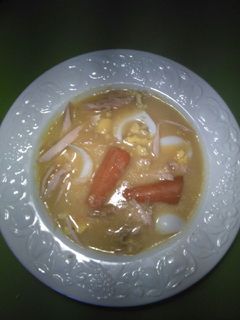 Una foto de Sopa de sémola de pollo