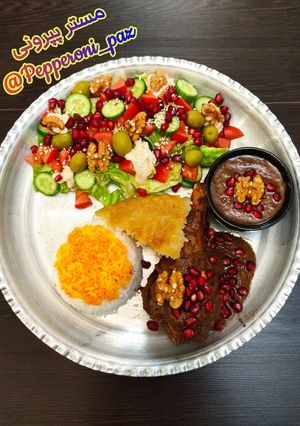 عکسی از دستور فسنجون با گوشت بوقلمون 🦃