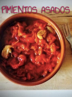 Una foto de Pimientos asados en olla lenta crockpot
