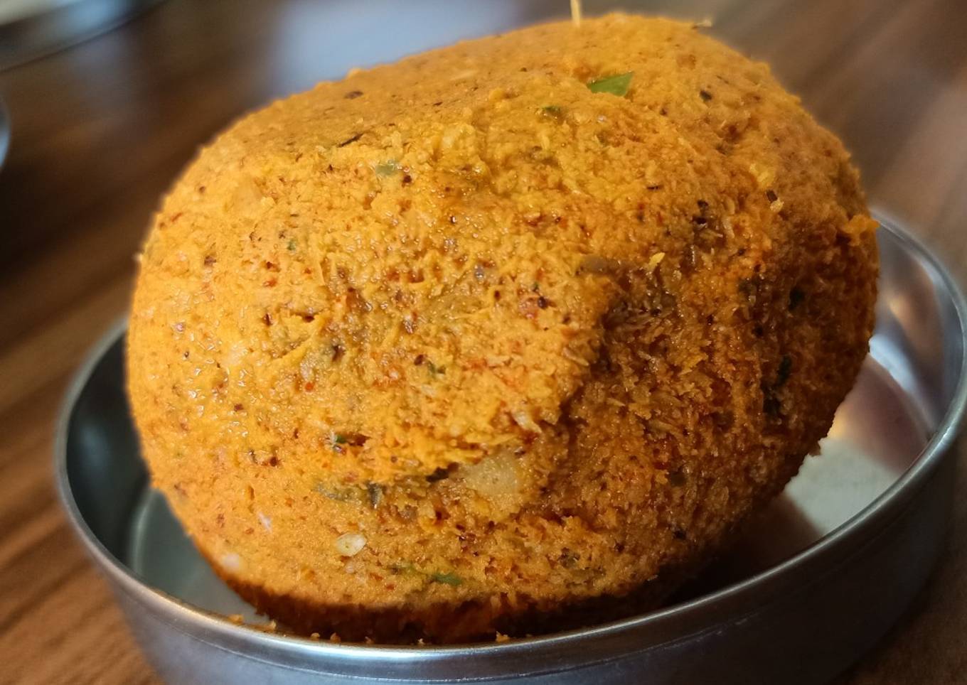 Malabar chammandhi or spicy tangy coconut chutney