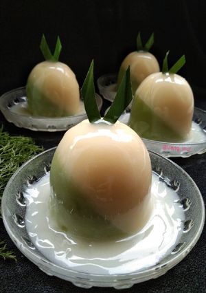 Foto resep Puding Kacang Hijau Vla Susu