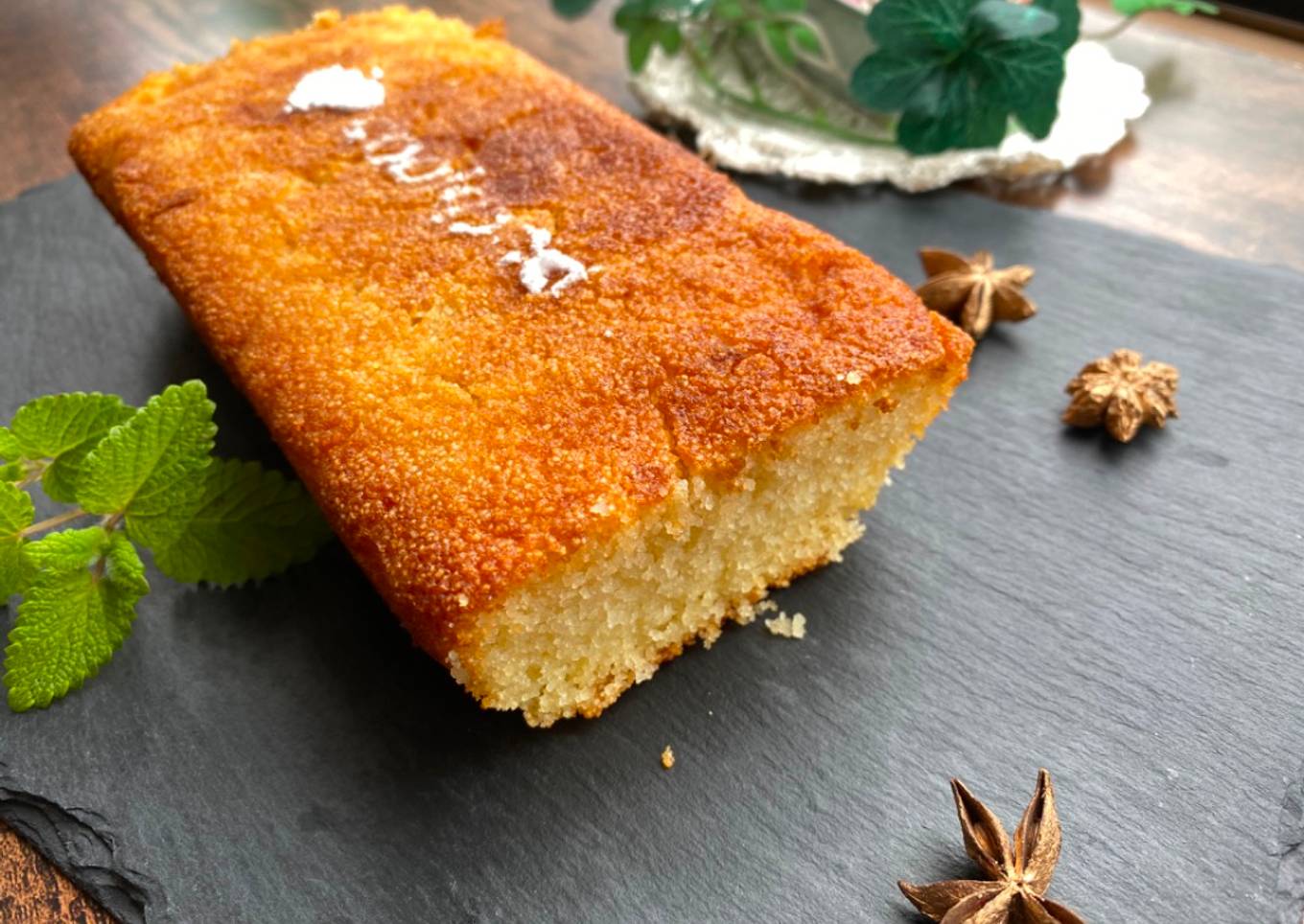 Semolina Cake with Maple Syrup