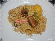 A picture of beef biryani