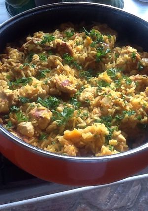 Una foto de Rissotto de pollo