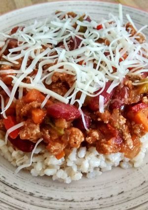 Foto principal de Habas rojas con carne y arroz