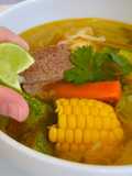 La verdadera sopa nicaragüense de res