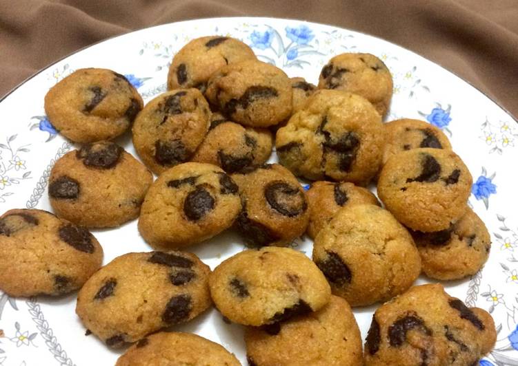Resep Mini Chocolate Chip Cookies ala Famous Amos gitchew yang Bikin Ngiler