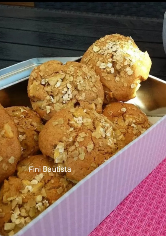 Una foto de Galletas integrales de manzana