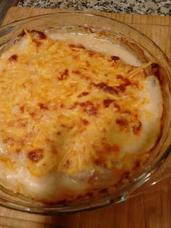 Una foto de Espárragos con jamón y bechamel