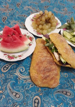 عکسی از دستور نان با آرد کامل گندم (با ۵ قلم بدون ورز)