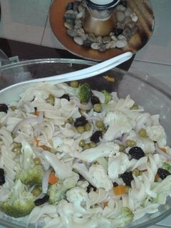 Una foto de Ensalada con vinagreta de yogurt