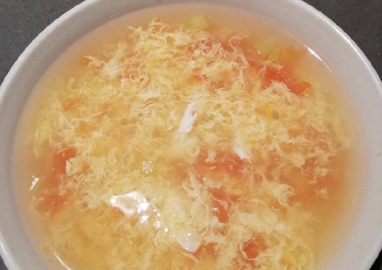 Recipe of Favorite Tomato Egg Drop Soup