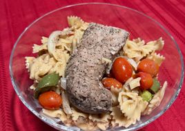 Peppercorn Pork Loin and Pasta
