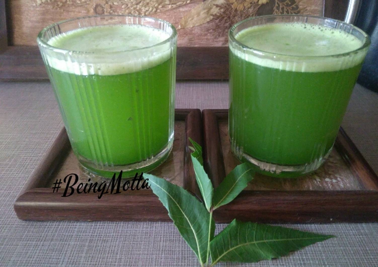 Bitter Neem Leaves Juice Recipe by Jasmin Motta _ BeingMotta Cookpad India