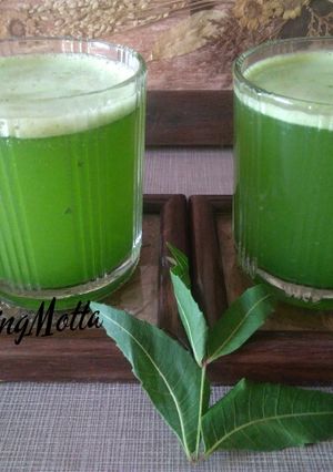 A picture of Bitter Neem Leaves Juice.