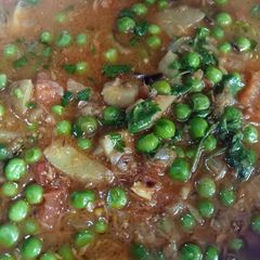 Aloo matar curry A picture of Aloo matar curry.