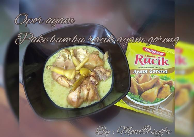 Opor ayam pake bumbu racik ayam goreng?