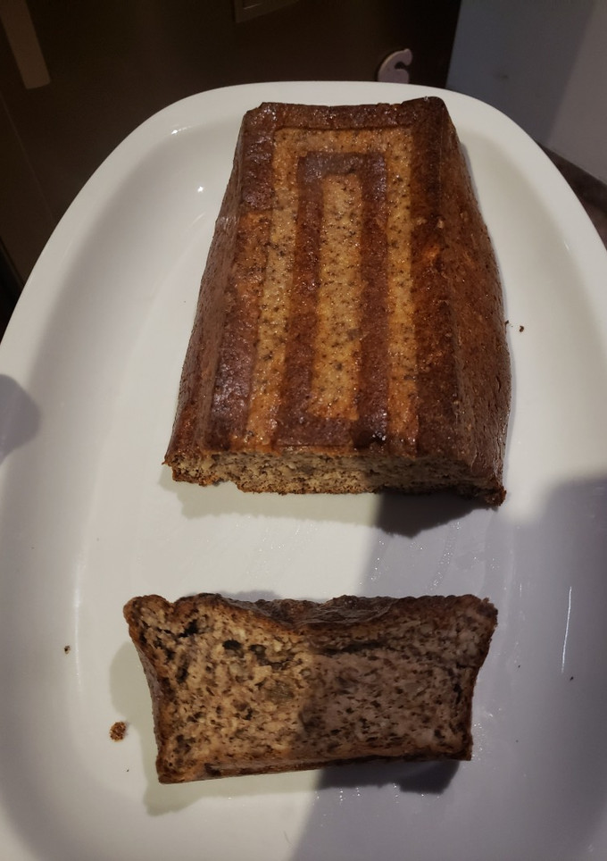 Una foto de Budín de nuez, manzana y canela low carb