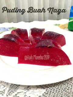 Foto resep Puding Buah Naga
