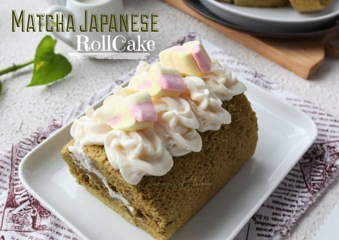 Resep Matcha Japanese Roll Cake Anti Gagal