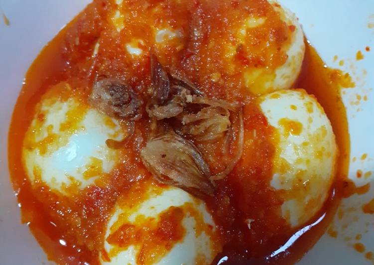 Resep Telur ayam balado, Enak Banget