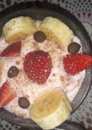 Una foto de Postre De🍓🍓