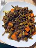 Poêlée de légumes lardons châtaignes