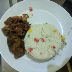 A picture of Vegetable rice and beef stew. #recreated dish.