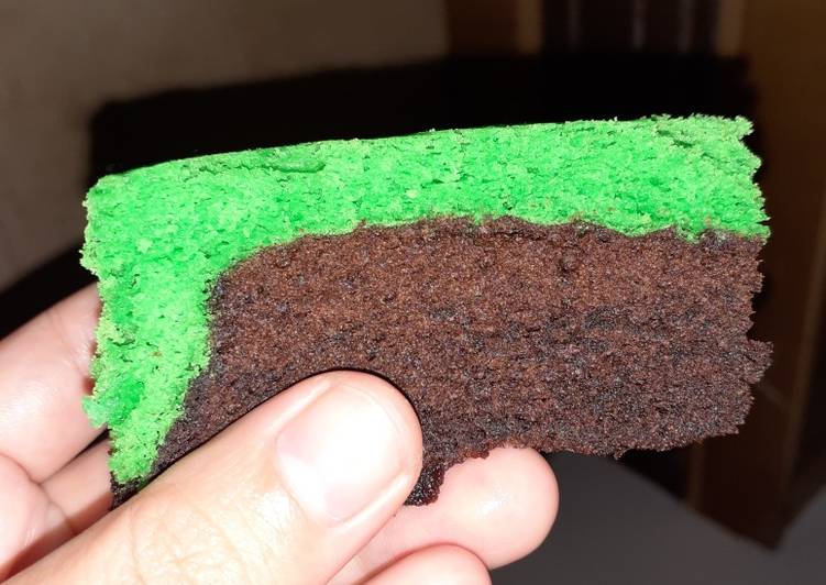 Cara Membuat Bolu Pandan Coklat Dengan Takaran Sendok Rumahan