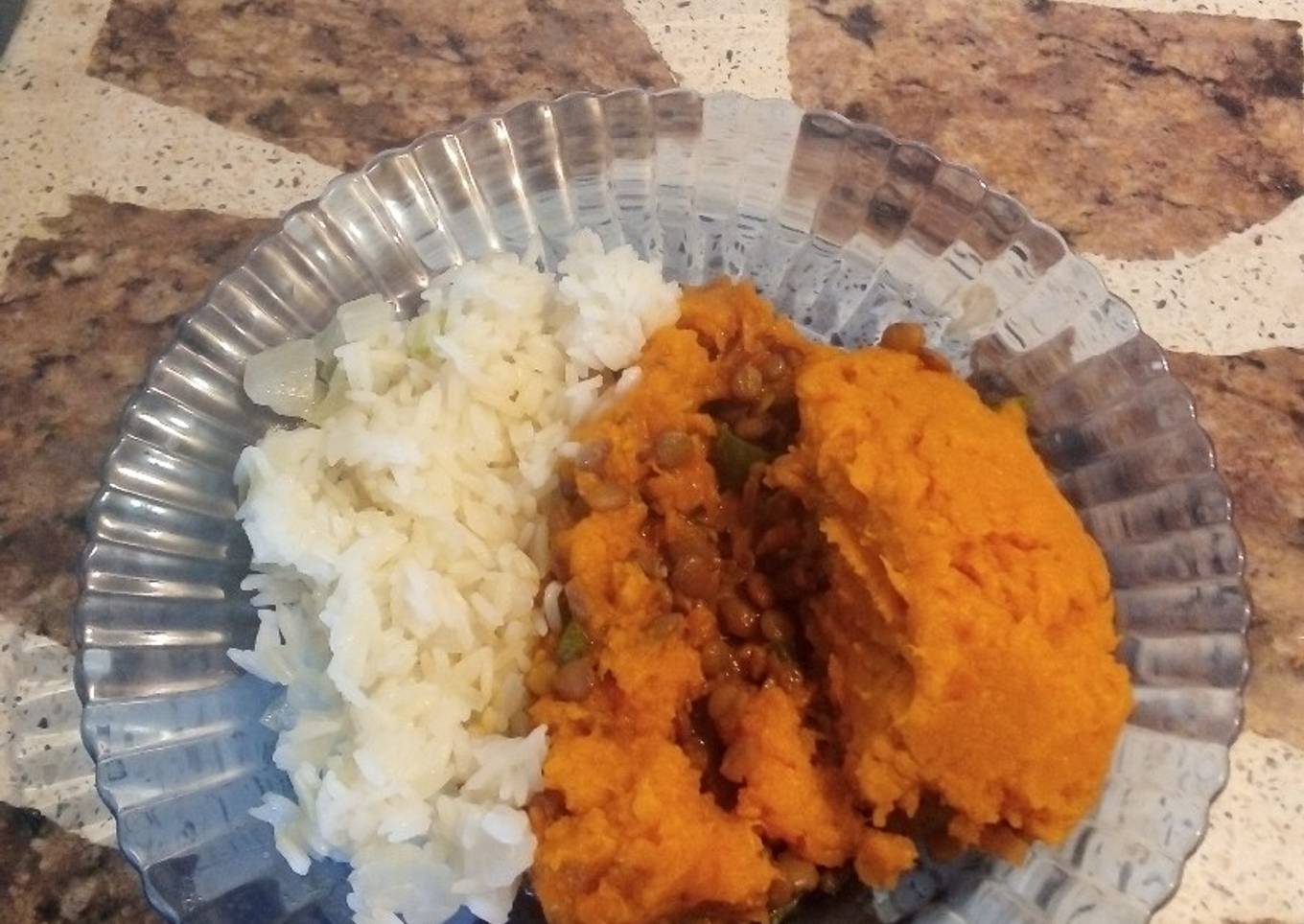 Pastel de lenteja y Kabutia