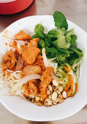 Hình của món Bún bò xào Phan thiết.