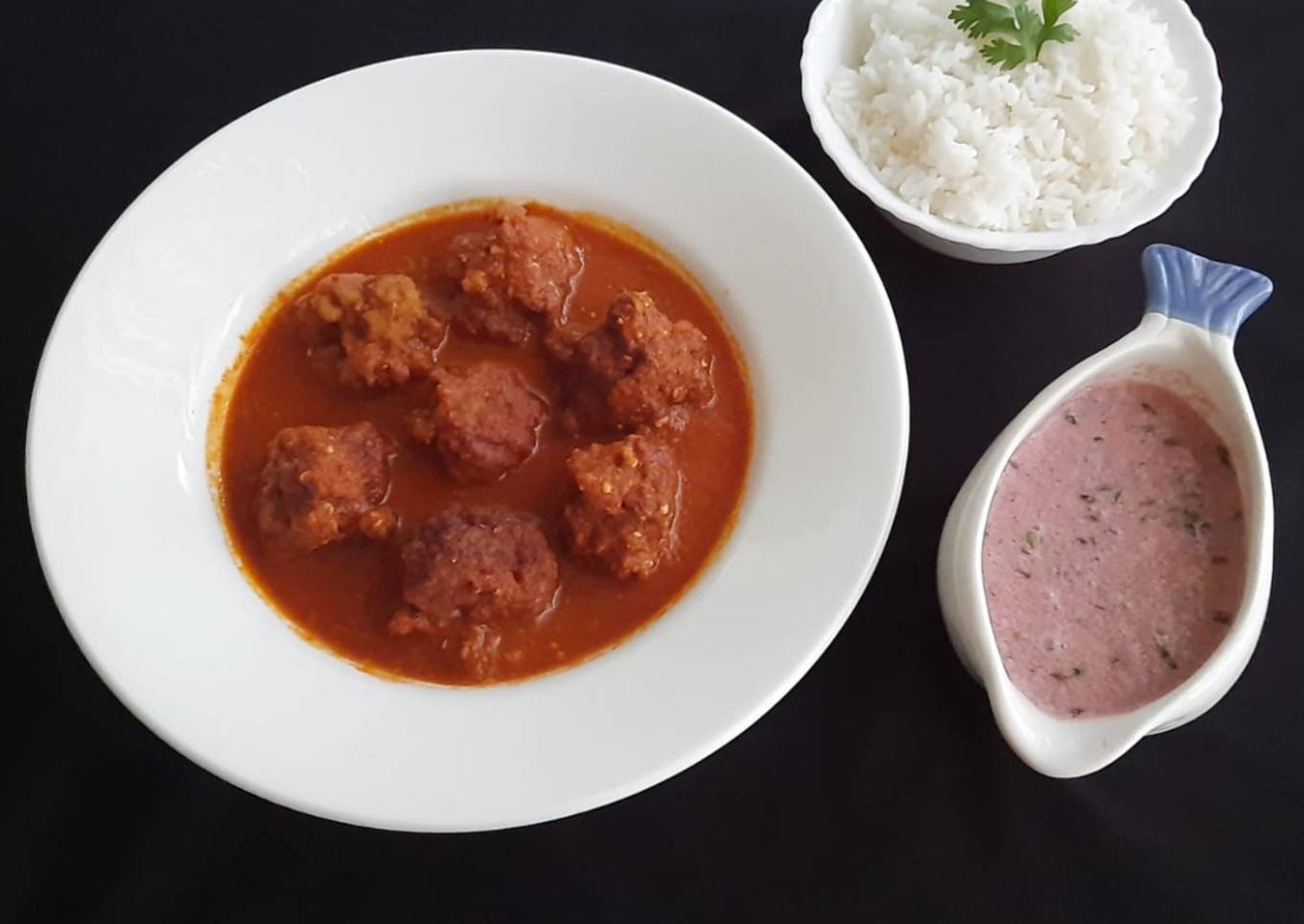Plum meatballs
