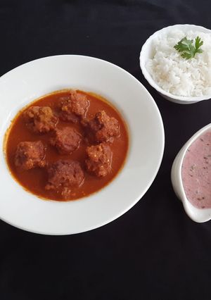 A picture of Prawns kofta curry.