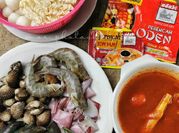 Gambar korea food cendawan enoki