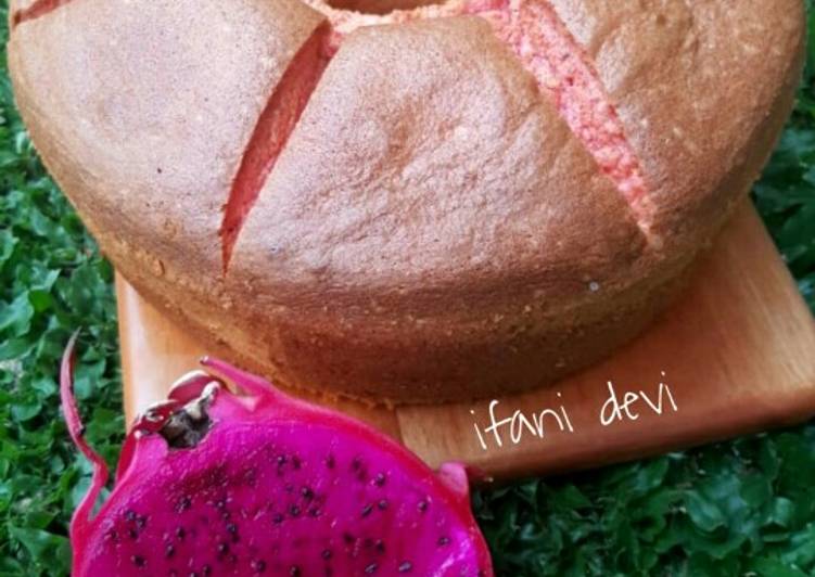 41. Crake Chiffon Cake buah Naga