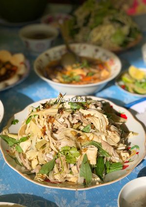 Hình của món Tàu hủ Ky Trộn Gỏi Chay.