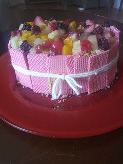 Una foto de Pastel de frutas Diana