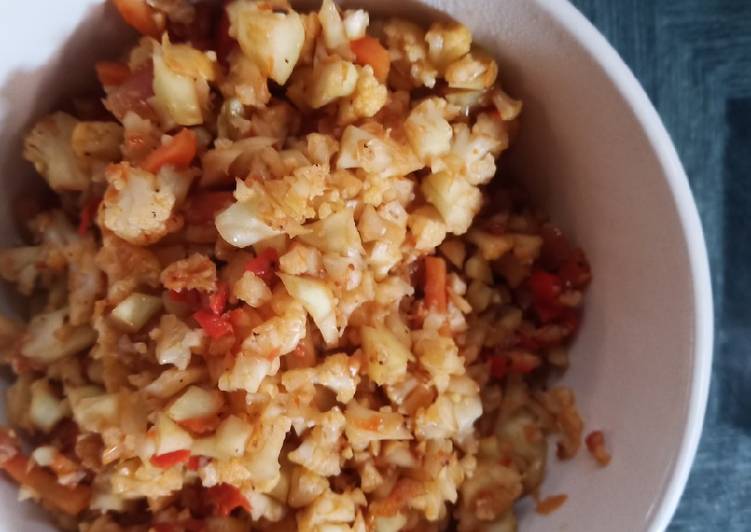 Resep Cauliflower Fried Rice For Diet Anti Gagal