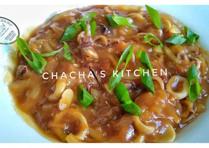 Bagaimana Membuat Cumi Asam Manis Mudah dan Sehat (no vetsin) yang Bikin Ngiler