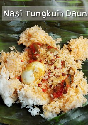 Foto resep Nasi Tungkuih Daun Khas Minang