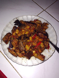 Foto resep Balado terong, kentang , teri praktis