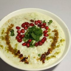 A picture of Cacumber & pomegranate's Raita.