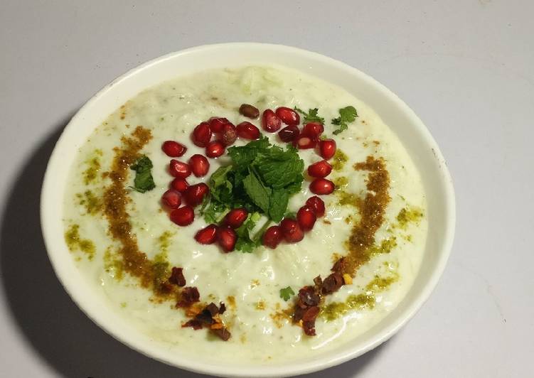 Recipe of Award-winning Cacumber &amp; pomegranate&#39;s Raita