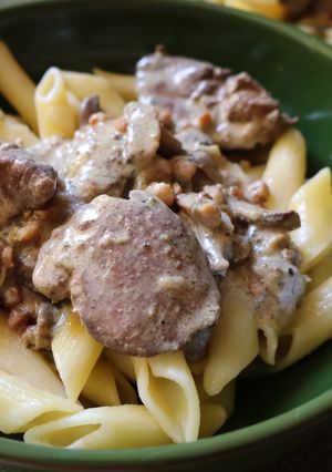 Csirkemáj vadász módra recept fotója