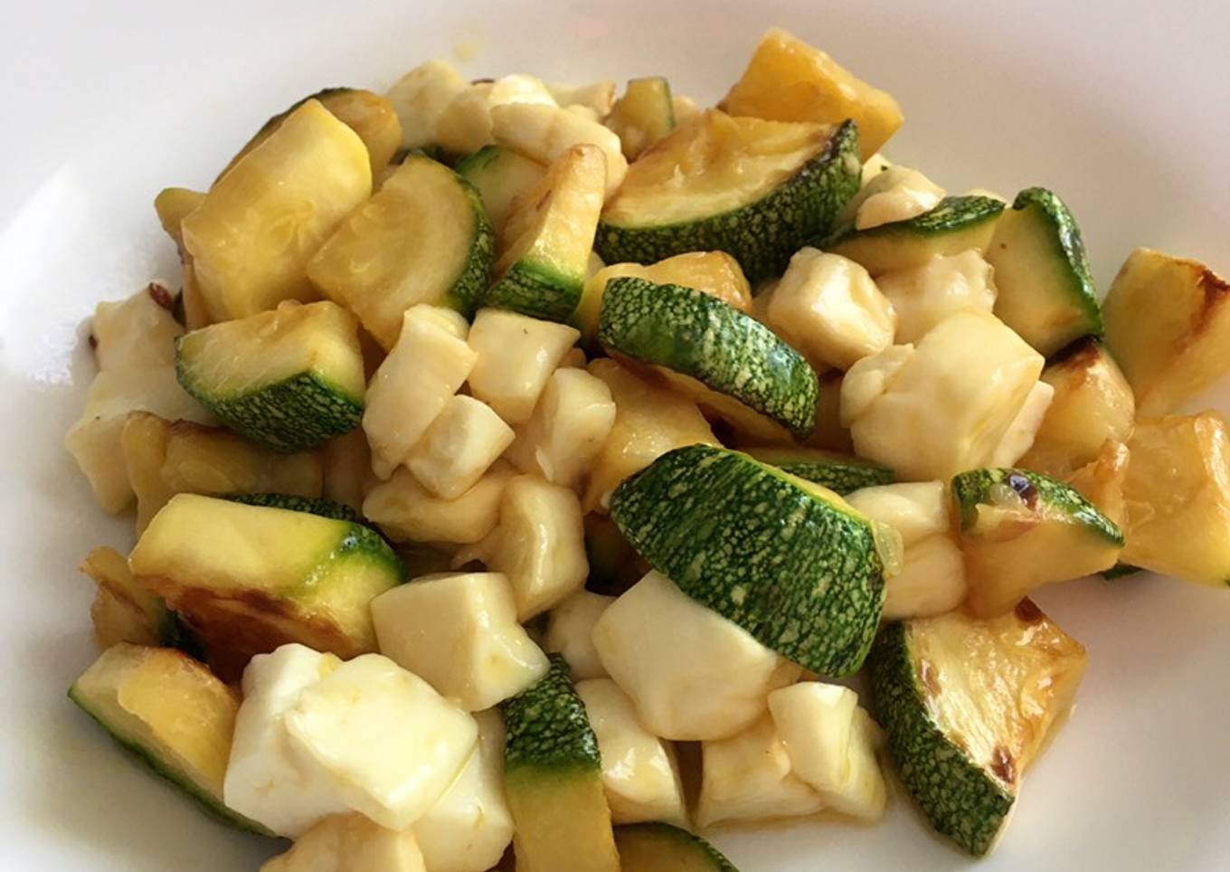 Calabacitas con queso