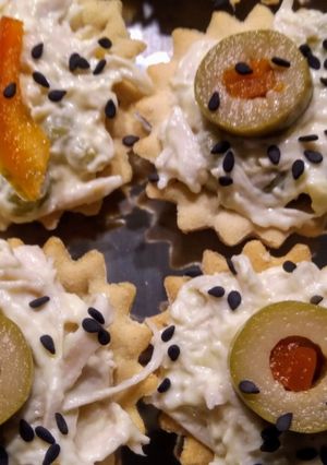 Una foto de Canapés de pollo