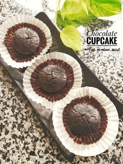 Foto resep Chocolate Cupcake (no Egg, no Mixer, moist)
